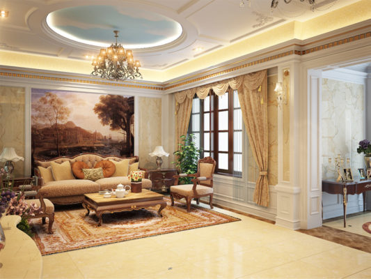 Trần thạch cao biệt thự cách tân