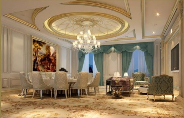 Trần thạch cao biệt thự đẹp