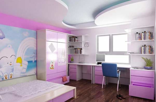 4 điều phải lưu ý khi thiết kế trần thạch cao phòng ngủ trẻ em